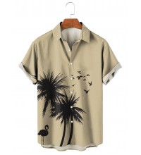 Hawaiian Vacation Palms Print Shirt 15498354X