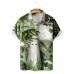 Ghost Print Polo Shirt In Men's Funny Greenhouse 92995120X