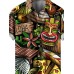 Men's Cartoon Doodle Hawaiian Print Short Sleeve Shirt