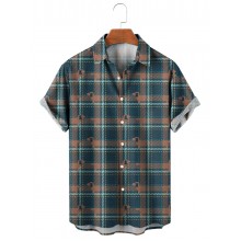 Fun Check Dog Print Shirt 46061667X